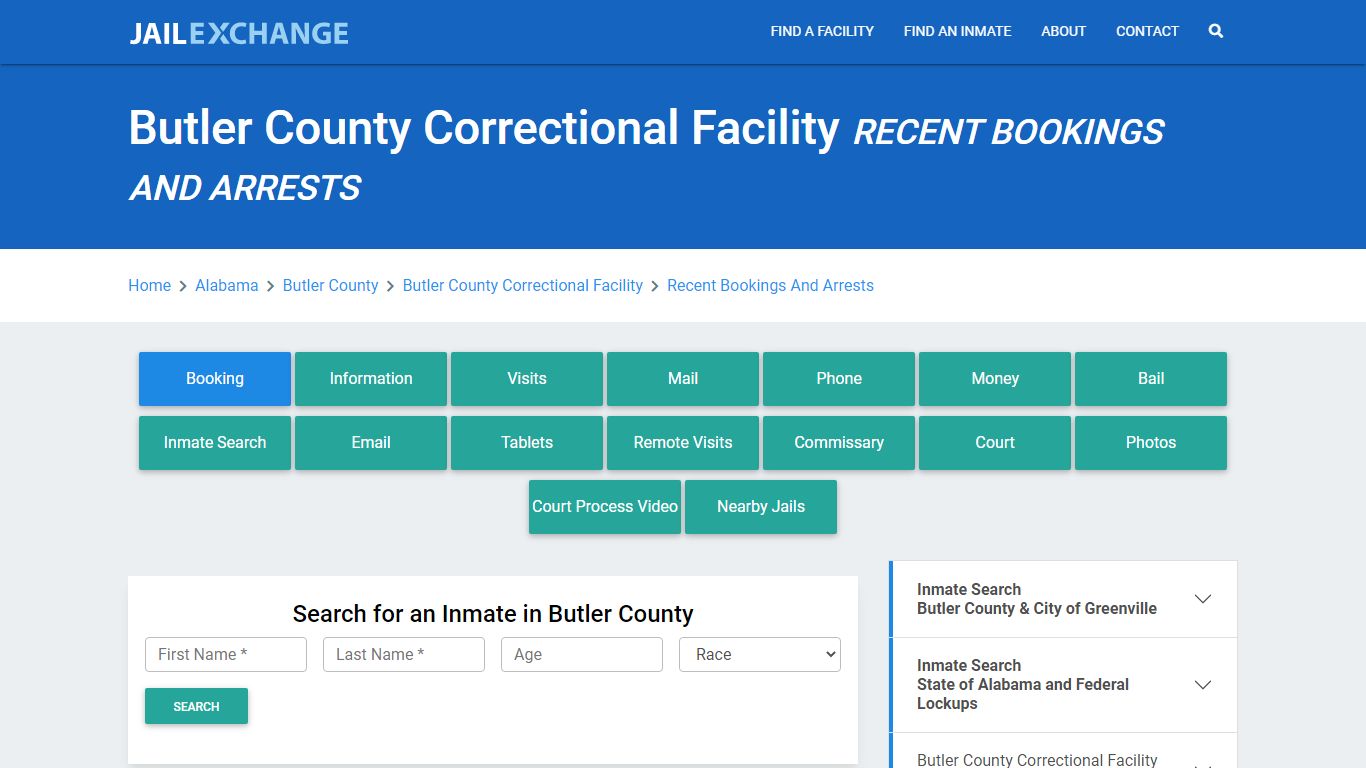 Butler County Correctional Facility Recent Bookings And Arrests