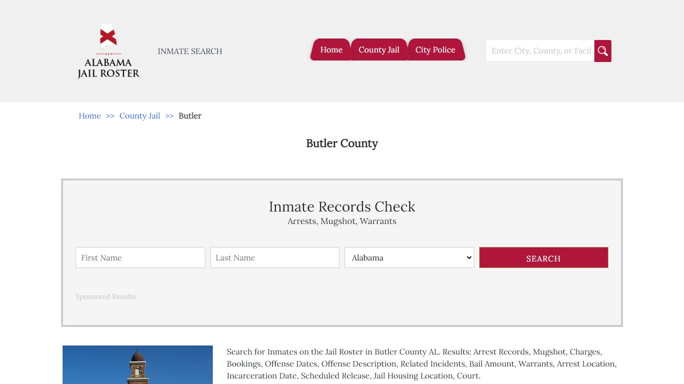 Butler County - Alabama Jail Inmate Search