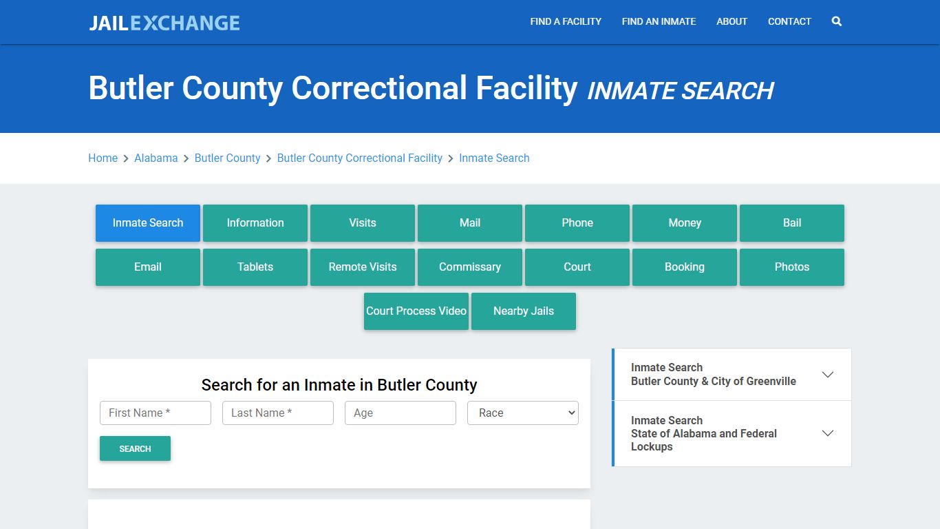 Butler County Correctional Facility Inmate Search - Jail Exchange